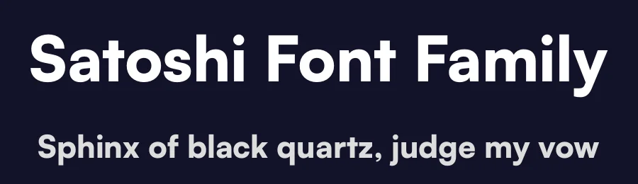 Satoshi Font Family by Indian Type Foundry — Sans Serif Font — thumbnail 2