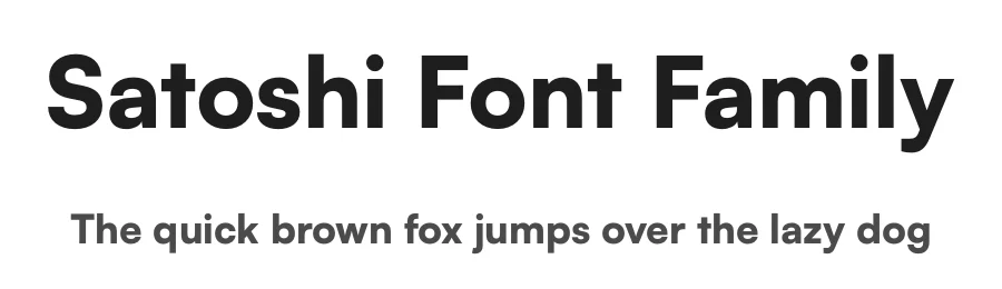 Satoshi Font Family by Indian Type Foundry — Sans Serif Font
