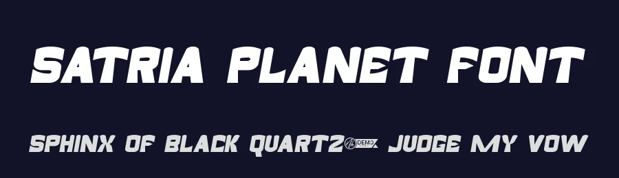 Satria Planet Font by nihstudio — Display Font — thumbnail 2