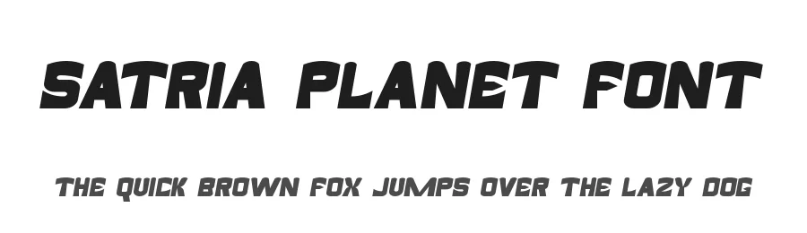 Satria Planet Font by nihstudio — Display Font