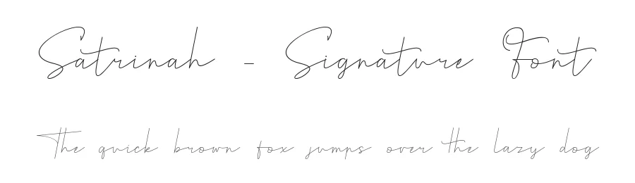 Satrinah – Signature Font by Naharstd — Script Handwritten Font