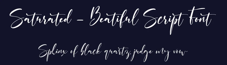 Saturated – Beatiful Script Font by Almarkha Type — Decorative Font — thumbnail 2