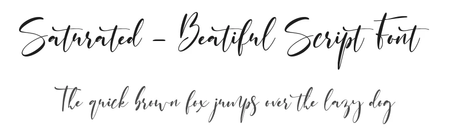 Saturated – Beatiful Script Font by Almarkha Type — Decorative Font