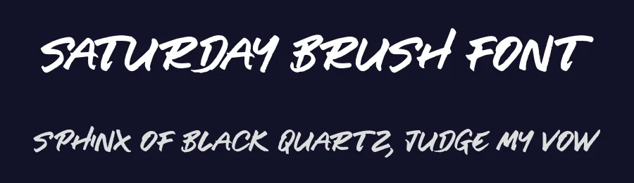 Saturday Brush Font by Hustle Supply Co — Script Handwritten Font — thumbnail 2