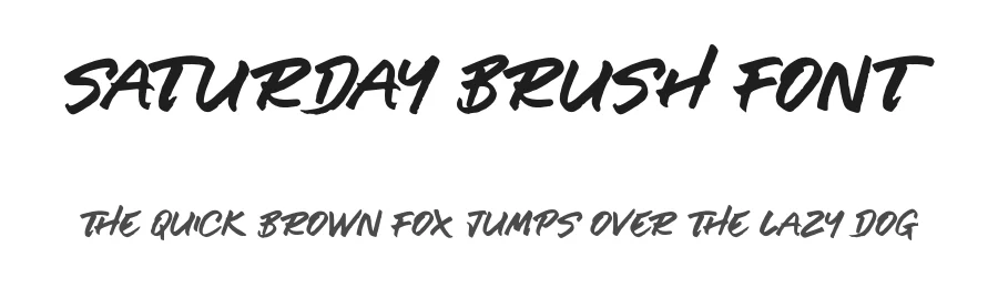 Saturday Brush Font by Hustle Supply Co — Script Handwritten Font