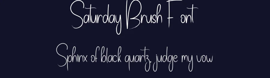 Saturday Brush Font by creativeletter — Script Handwritten Font — thumbnail 2