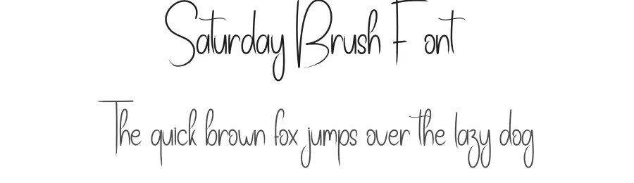 Saturday Brush Font by creativeletter — Script Handwritten Font