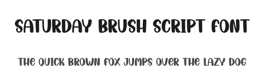 Saturday Brush Script Font by creativeletter — Script Handwritten Font