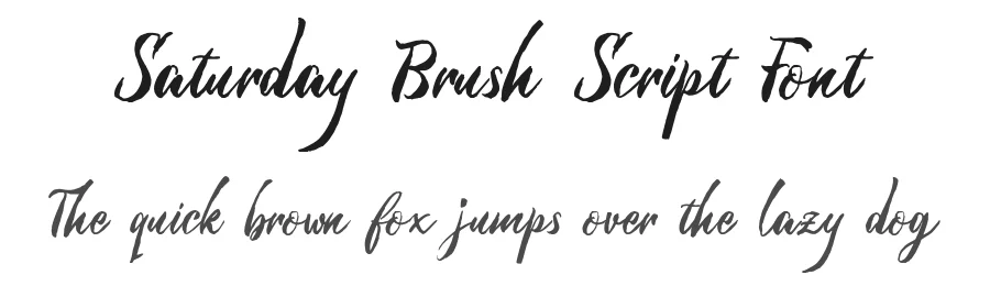 Saturday Brush Script Font by Littlehand — Script Handwritten Font