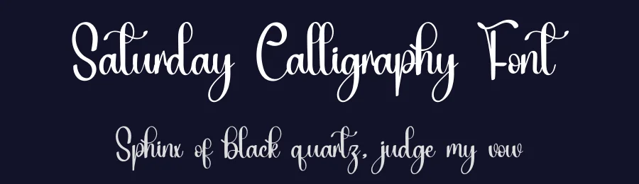 Saturday Calligraphy Font by inermediaSTUDIO — Script Handwritten Font — thumbnail 2