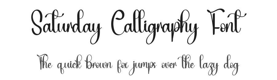 Saturday Calligraphy Font by inermediaSTUDIO — Script Handwritten Font