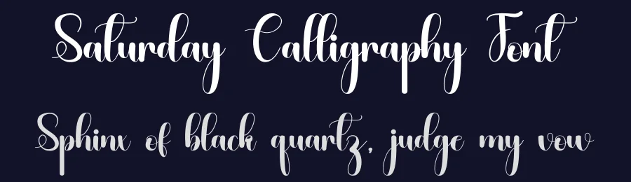 Saturday Calligraphy Font by inermediaSTUDIO — Script Handwritten Font — thumbnail 2