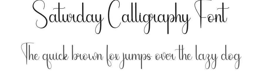 Saturday Calligraphy Font by andikastudio — Script Handwritten Font