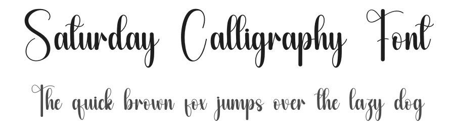 Saturday Calligraphy Font by andikastudio — Script Handwritten Font
