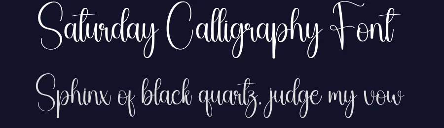 Saturday Calligraphy Font by creativeletter — Script Handwritten Font — thumbnail 2