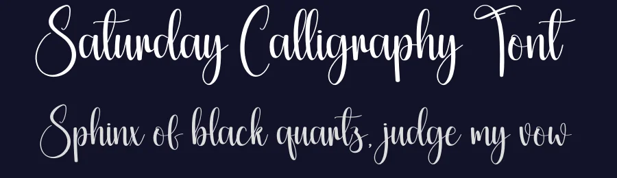 Saturday Calligraphy Font by creativeletter — Script Handwritten Font — thumbnail 2