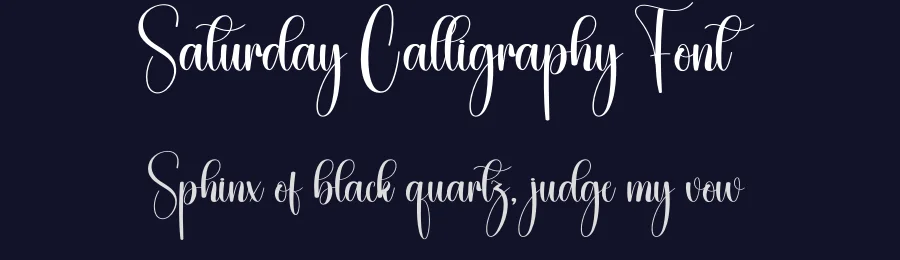 Saturday Calligraphy Font by creativeletter — Script Handwritten Font — thumbnail 2
