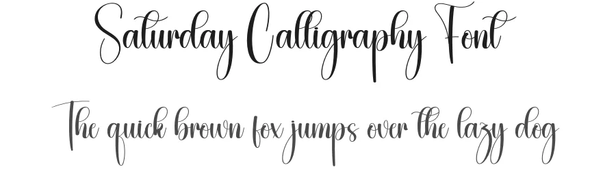 Saturday Calligraphy Font by creativeletter — Script Handwritten Font