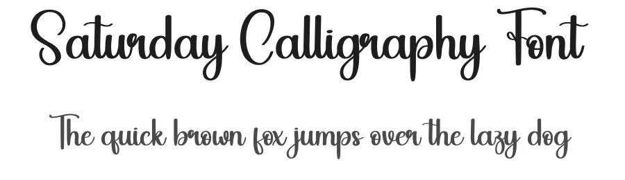 Saturday Calligraphy Font by andikastudio — Script Handwritten Font