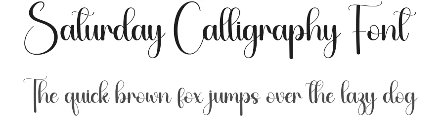 Saturday Calligraphy Font by creativeletter — Script Handwritten Font