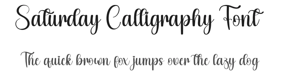Saturday Calligraphy Font by andikastudio — Script Handwritten Font