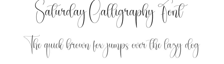 Saturday Calligraphy Font by creativeletter — Script Handwritten Font
