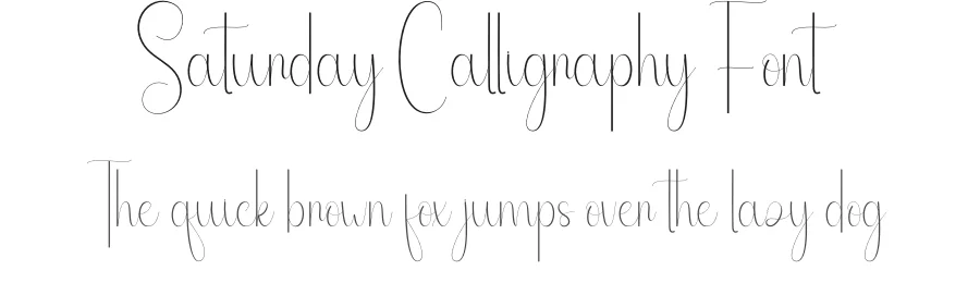 Saturday Calligraphy Font by andikastudio — Script Handwritten Font