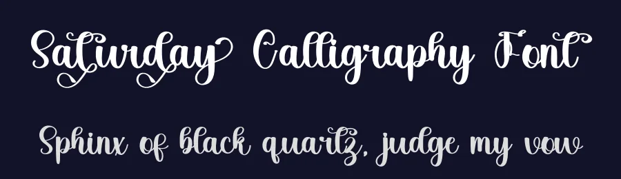 Saturday Calligraphy Font by inermediaSTUDIO — Script Handwritten Font — thumbnail 2
