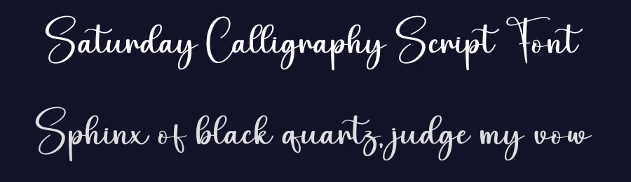 Saturday Calligraphy Script Font by creativeletter — Script Handwritten Font — thumbnail 2