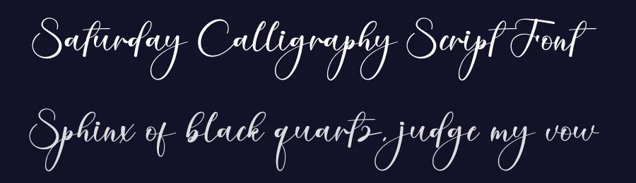 Saturday Calligraphy Script Font by creativeletter — Script Handwritten Font — thumbnail 2