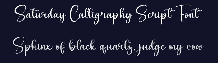 Saturday Calligraphy Script Font by creativeletter — Script Handwritten Font — thumbnail 2