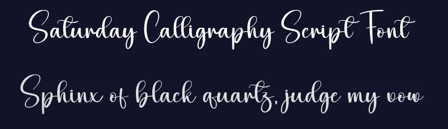 Saturday Calligraphy Script Font by creativeletter — Script Handwritten Font — thumbnail 2