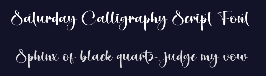 Saturday Calligraphy Script Font by creativeletter — Script Handwritten Font — thumbnail 2