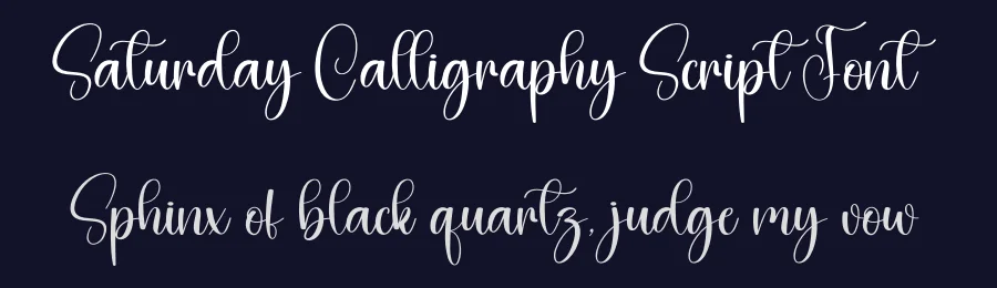 Saturday Calligraphy Script Font by creativeletter — Script Handwritten Font — thumbnail 2