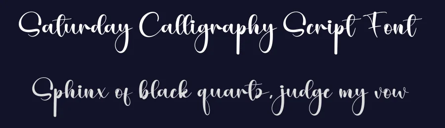 Saturday Calligraphy Script Font by creativeletter — Script Handwritten Font — thumbnail 2
