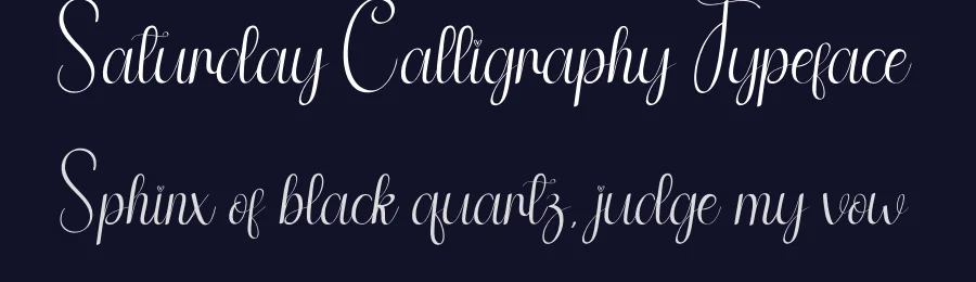 Saturday Calligraphy Typeface by creativeletter — Script Handwritten Font — thumbnail 2