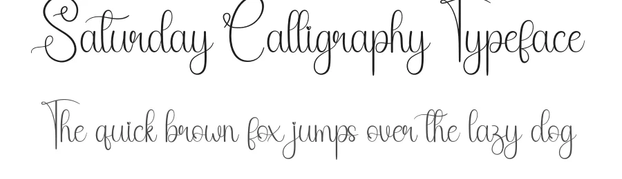 Saturday Calligraphy Typeface by andikastudio — Script Handwritten Font