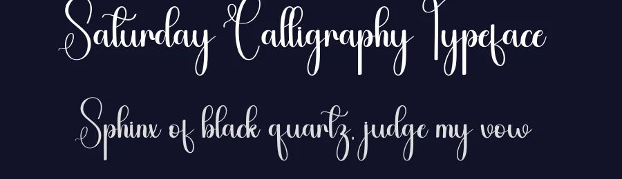 Saturday Calligraphy Typeface by andikastudio — Script Handwritten Font — thumbnail 2