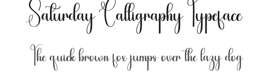 Saturday Calligraphy Typeface by andikastudio — Script Handwritten Font