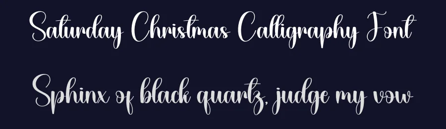 Saturday Christmas Calligraphy Font by creativeletter — Script Handwritten Font — thumbnail 2