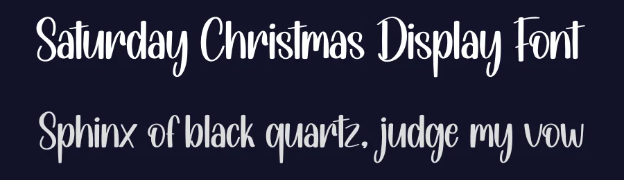 Saturday Christmas Display Font by andikastudio — Display Font — thumbnail 2