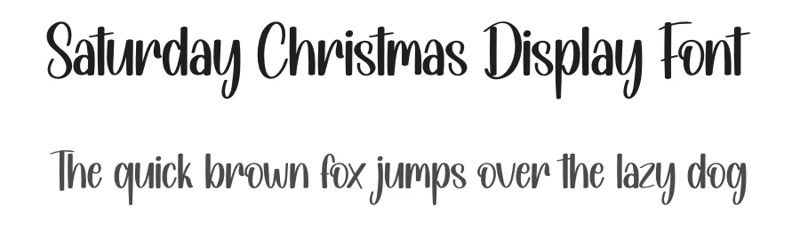 Saturday Christmas Display Font by andikastudio — Display Font