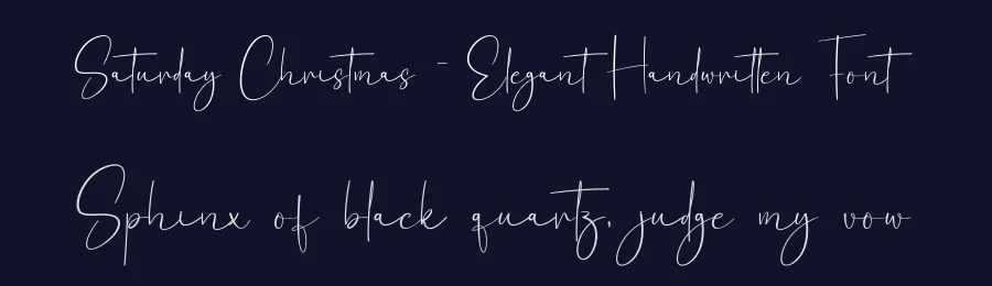 Saturday Christmas – Elegant Handwritten Font by creativeletter — Script Handwritten Font — thumbnail 2