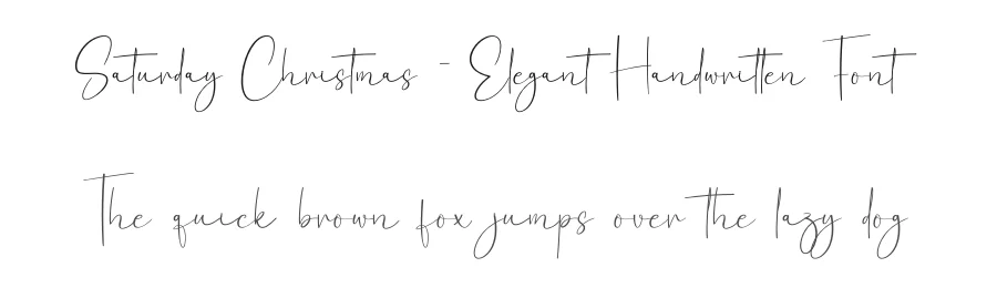Saturday Christmas – Elegant Handwritten Font by creativeletter — Script Handwritten Font