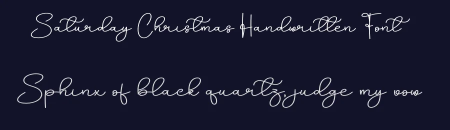 Saturday Christmas Handwritten Font by creativeletter — Script Handwritten Font — thumbnail 2