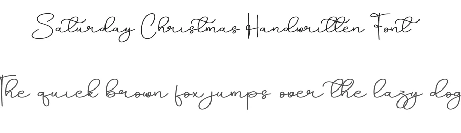 Saturday Christmas Handwritten Font by creativeletter — Script Handwritten Font