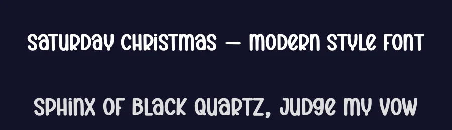 Saturday Christmas – Modern Style Font by creativeletter — Display Font — thumbnail 2