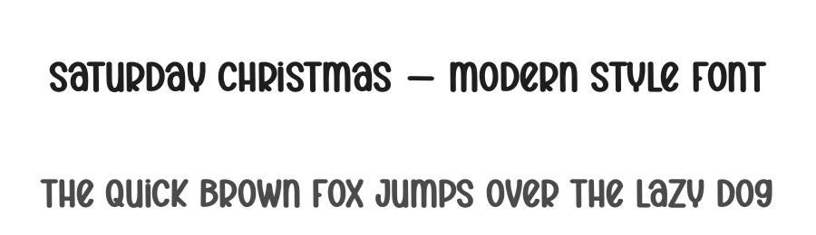 Saturday Christmas – Modern Style Font by creativeletter — Display Font