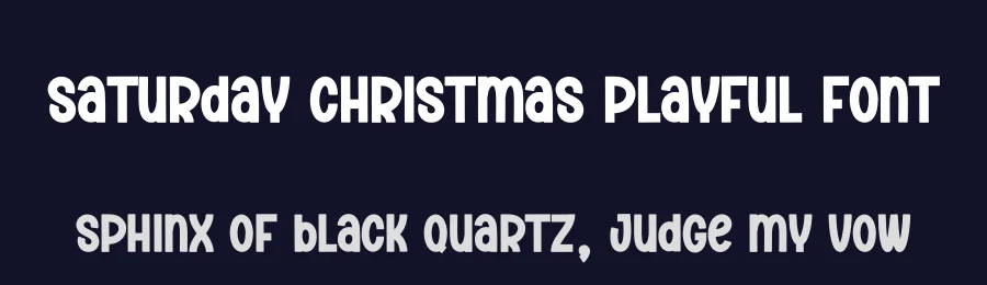Saturday Christmas Playful Font by creativeletter — Display Font — thumbnail 2