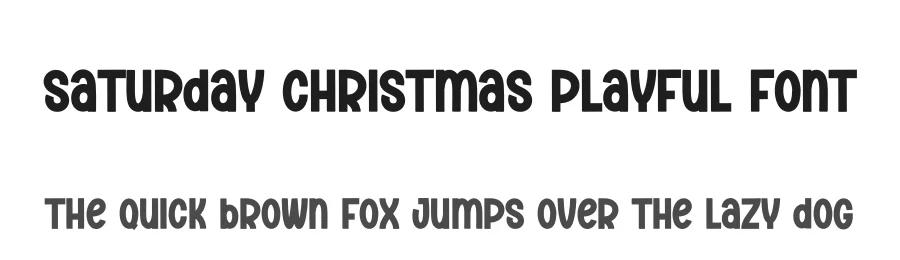 Saturday Christmas Playful Font by creativeletter — Display Font